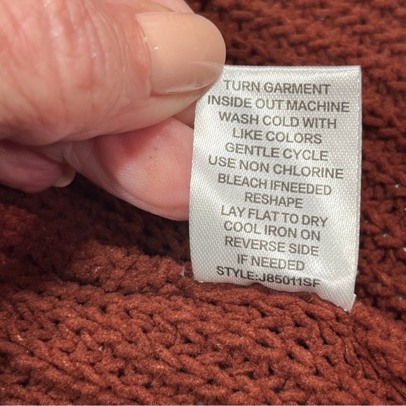 Love + Ellie Burgundy Long Open Cardigan Sweater Small - Picture 7 of 10